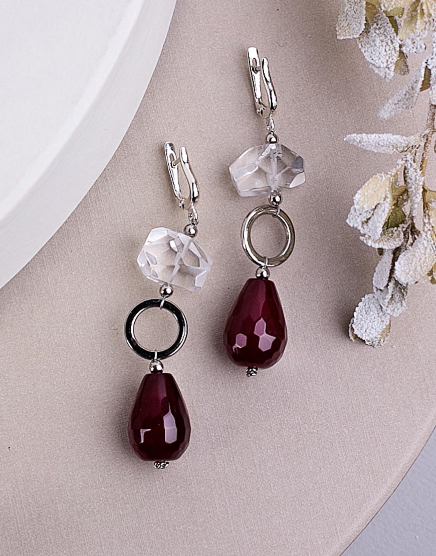 

Серьги Arina red