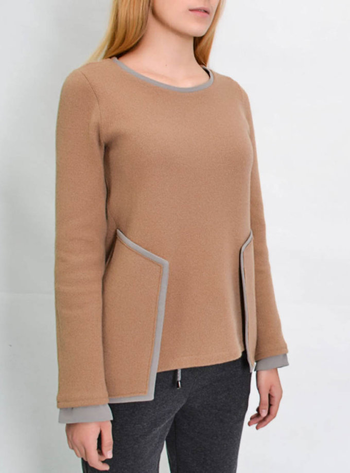 Шерcтяной  свитер PPM_PM-20, фото 1 - в интернет магазине KAPSULA