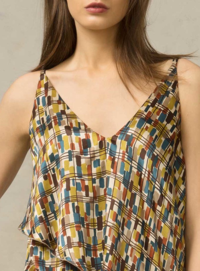 Шелковая блуза асимметричная SHKO_16014003_outlet, фото 1 - в интернет магазине KAPSULA