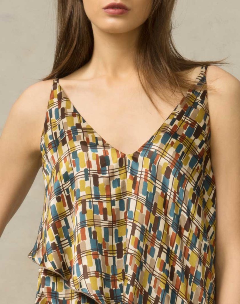 Шелковая блуза асимметричная SHKO_16014003_outlet, фото 1 - в интернет магазине KAPSULA