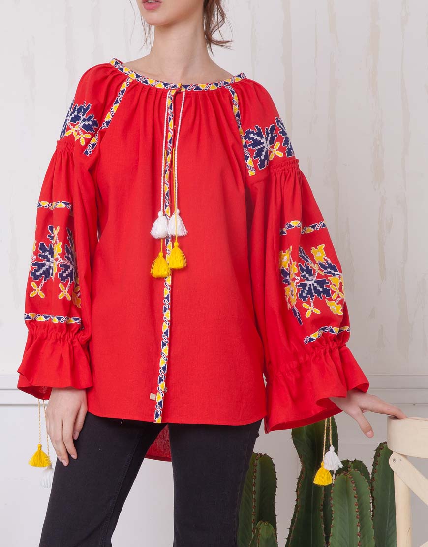 

Блуза Удлиненная Суцвiття