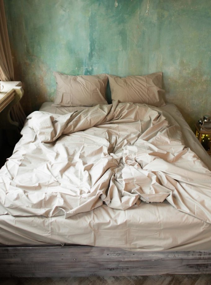 Комплект постельного белья Теплый латте HMME_050810, фото 1 - в интернет магазине KAPSULA
