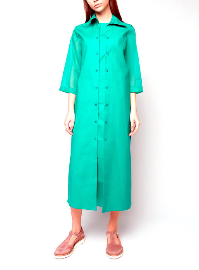 Платье рубашка INS_SS1801_7_outlet, фото 1 - в интернет магазине KAPSULA