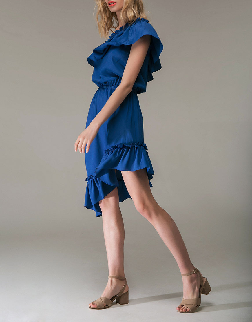 

Платье на одно плечо Belissima blue