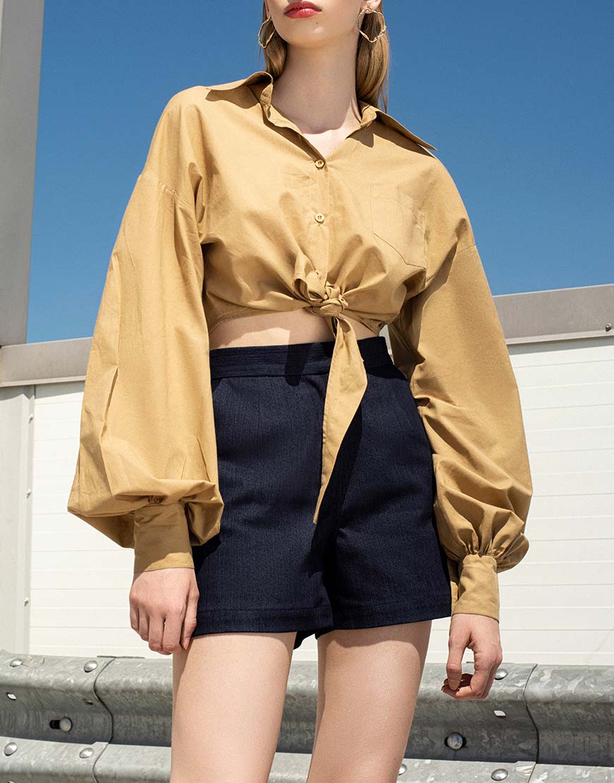 

Рубашка укороченная