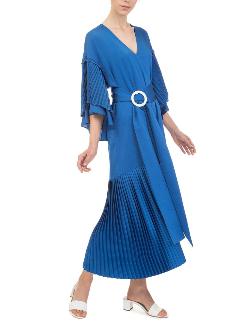 Платье плиссе электрик SAYYA_SS753_2, фото 1 - в интернет магазине KAPSULA