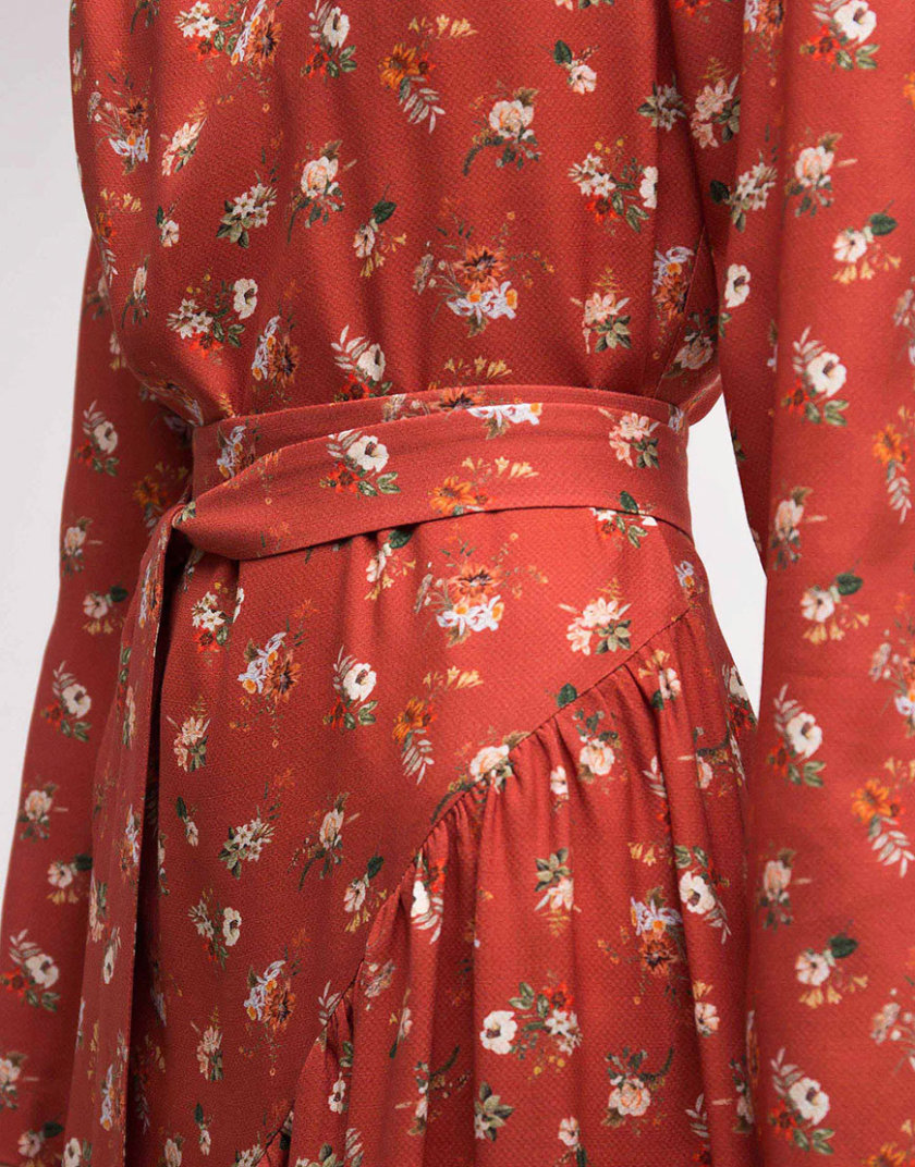 Платье с асимметричной юбкой на подкладе SHKO_18038005_outlet, фото 1 - в интернет магазине KAPSULA