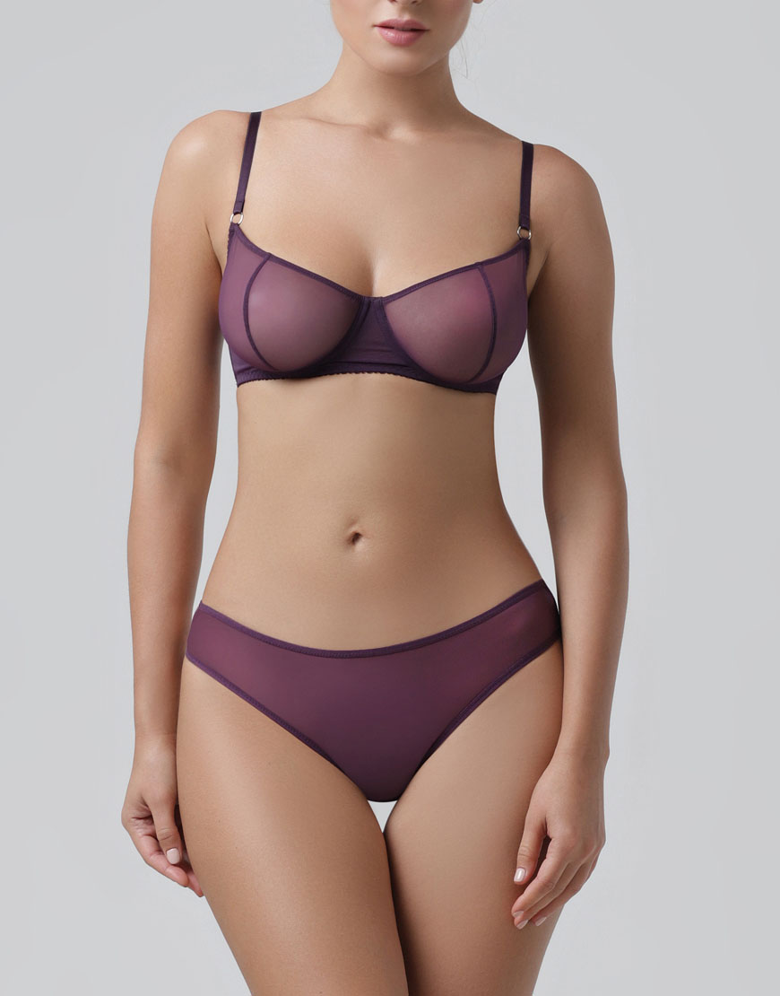 

Комплект белья из сетки Basic purple