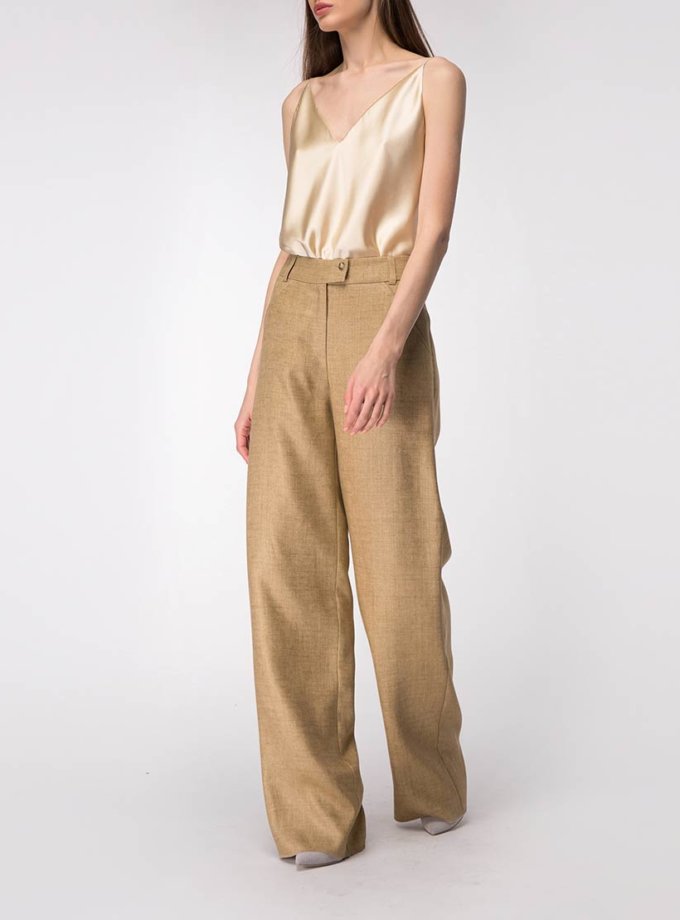 Широкие брюки из льна SHKO_18034004, фото 1 - в интернет магазине KAPSULA