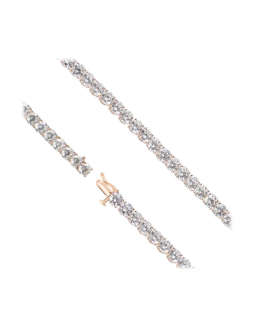 

Серебряный браслет с камнями циркония