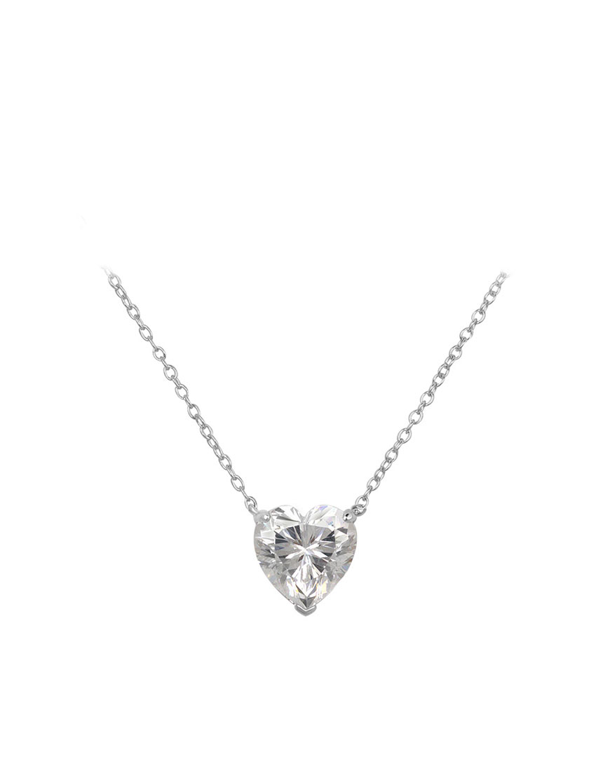 

Серебряная подвеска со вставками из циркония Heart