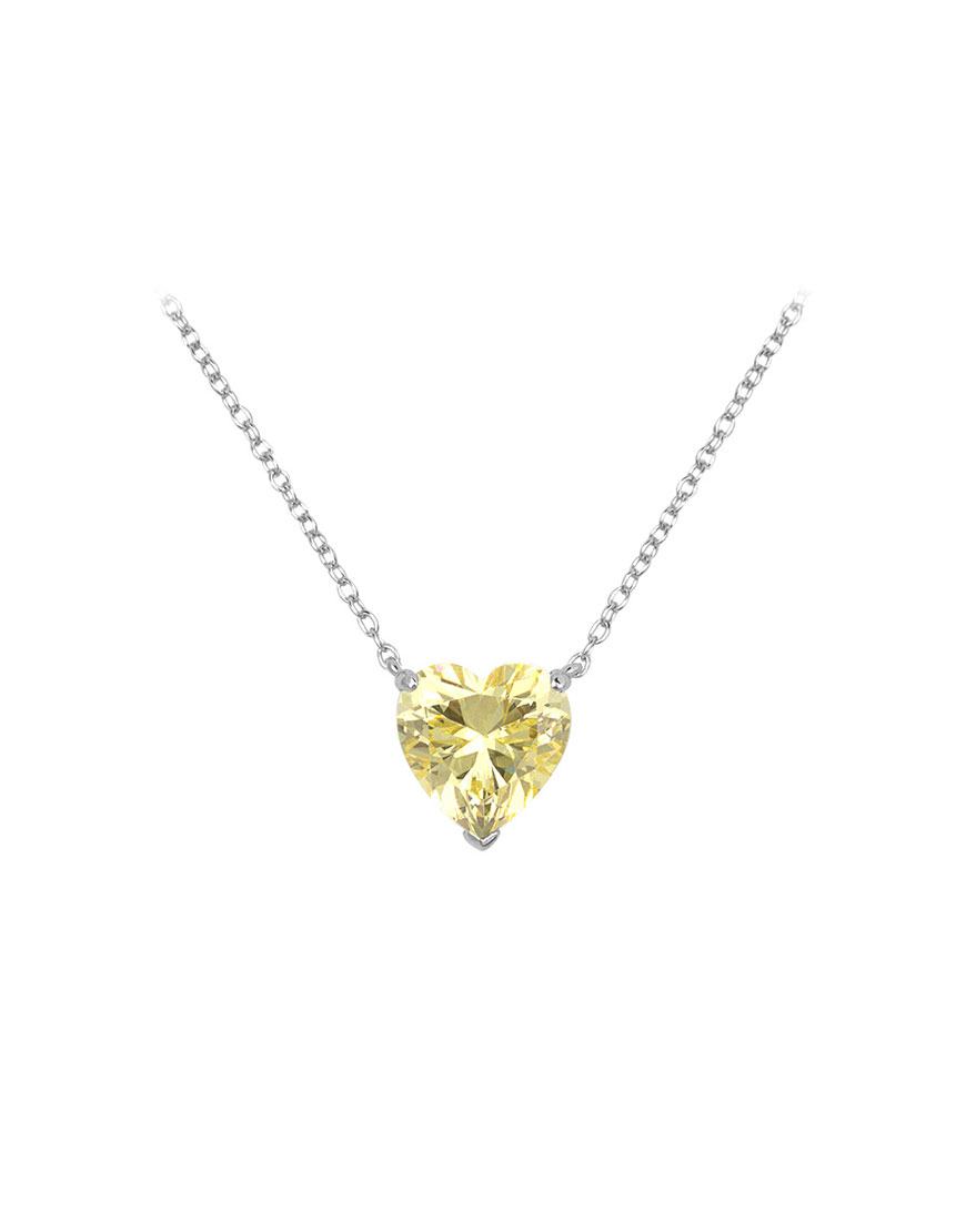 

Серебряная подвеска со вставками из циркония Heart