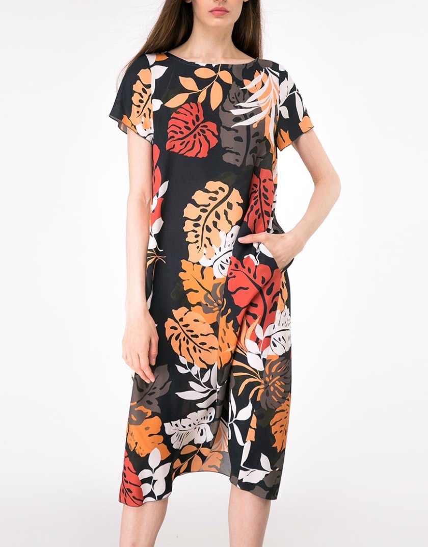 Платье свободного кроя с карманами SHKO-17013016, фото 1 - в интернет магазине KAPSULA