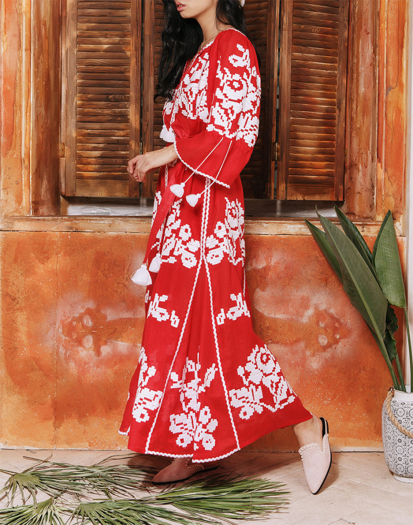 Сукня-вишиванка Червоне море FOBERI_01154, фото 1 - в интернет магазине KAPSULA
