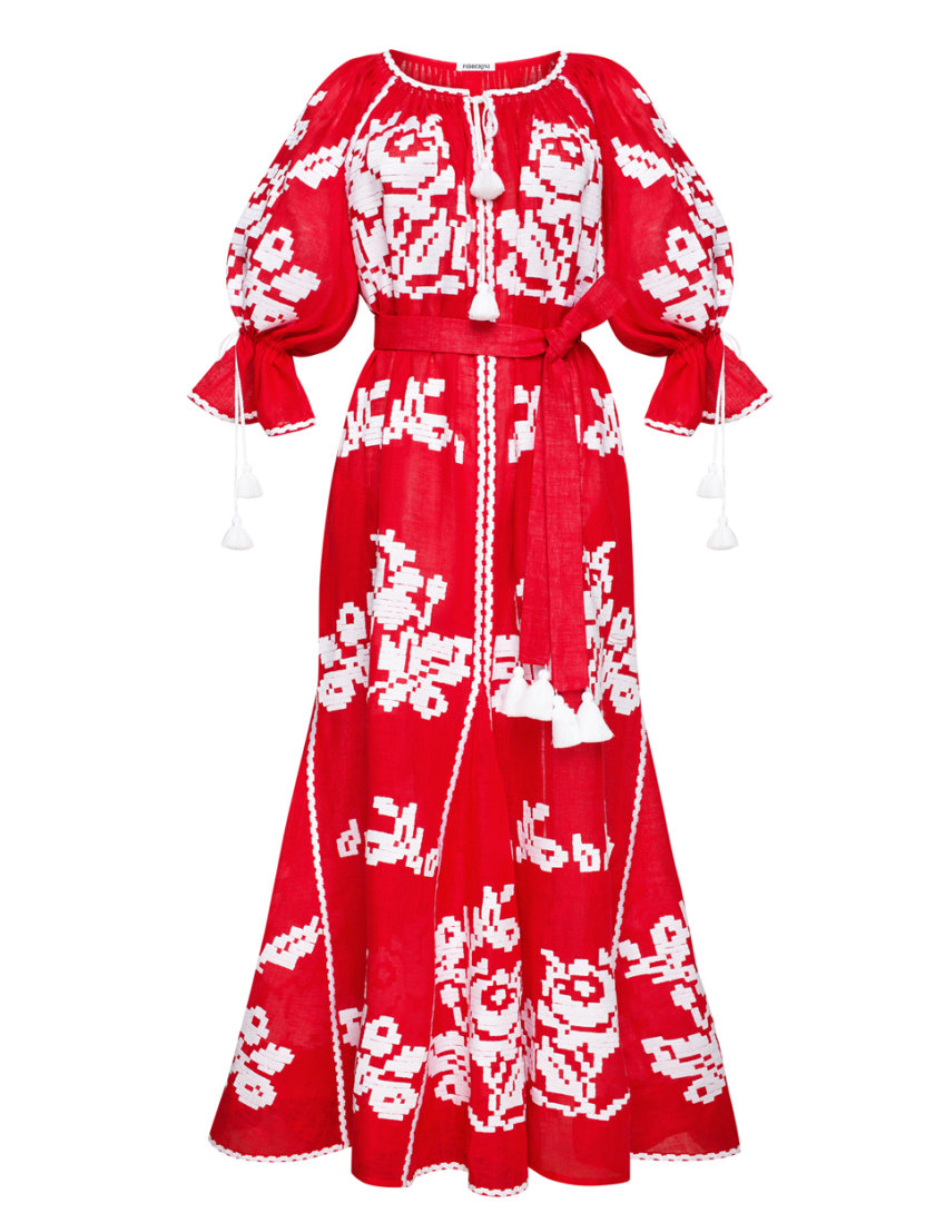 Сукня-вишиванка Червоне море FOBERI_01154, фото 1 - в интернет магазине KAPSULA