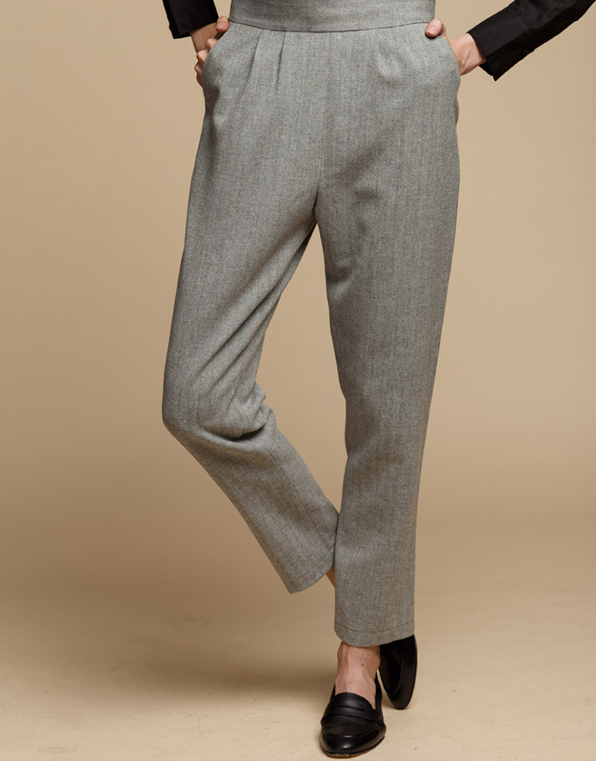 Прямые брюки из шерсти INS_FW1920_4_02, фото 1 - в интернет магазине KAPSULA