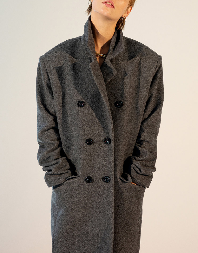 Пальто из шерсти с большими пуговицами IRRO_IR_PF19_GT_009, фото 1 - в интернет магазине KAPSULA