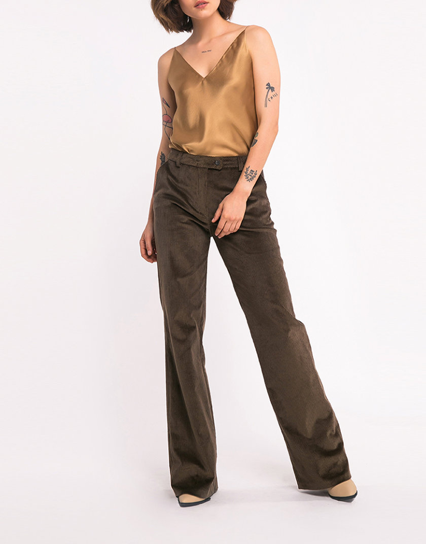 Прямые брюки из хлопка SHKO_16021018, фото 1 - в интернет магазине KAPSULA