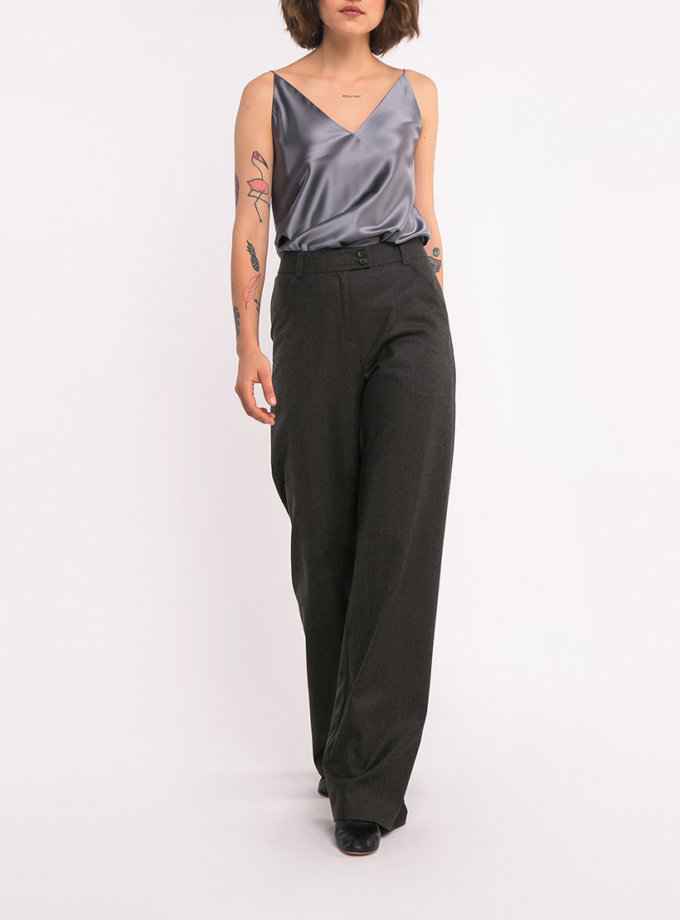Широкие шерстяные брюки SHKO_18034007, фото 1 - в интернет магазине KAPSULA