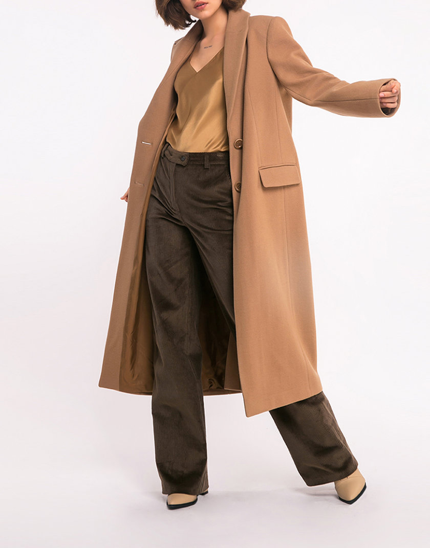 Пальто прямое из шерсти 19041002, фото 1 - в интернет магазине KAPSULA