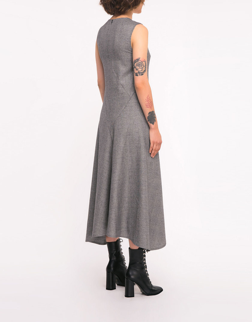 Шерстяное платье с асимметричным низом SHKO_19043001, фото 1 - в интернет магазине KAPSULA