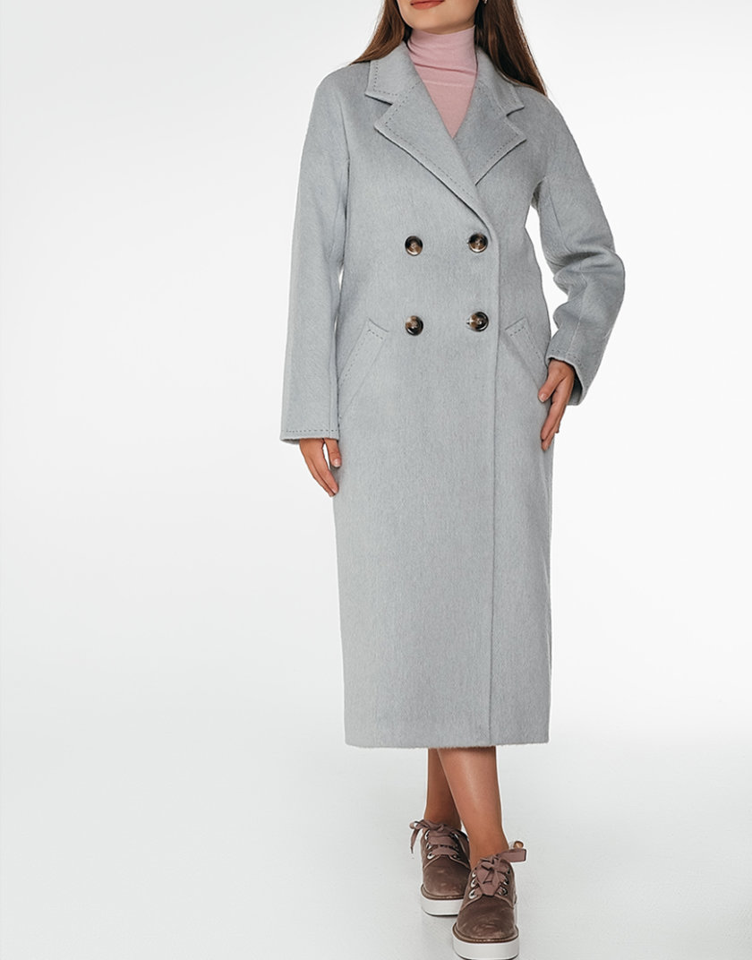 Двубортное пальто c рукавом реглан Blue WNDR_fw1920_cgrbl02, фото 1 - в интернет магазине KAPSULA