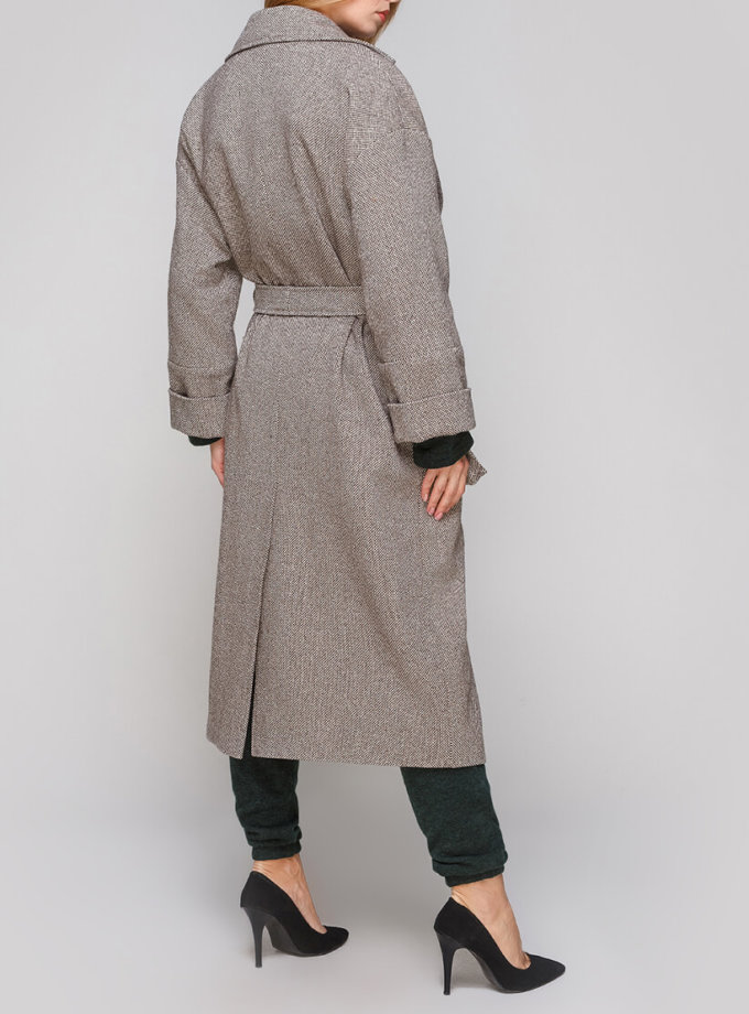 Двубортное пальто из шерсти AY_2849, фото 1 - в интернет магазине KAPSULA