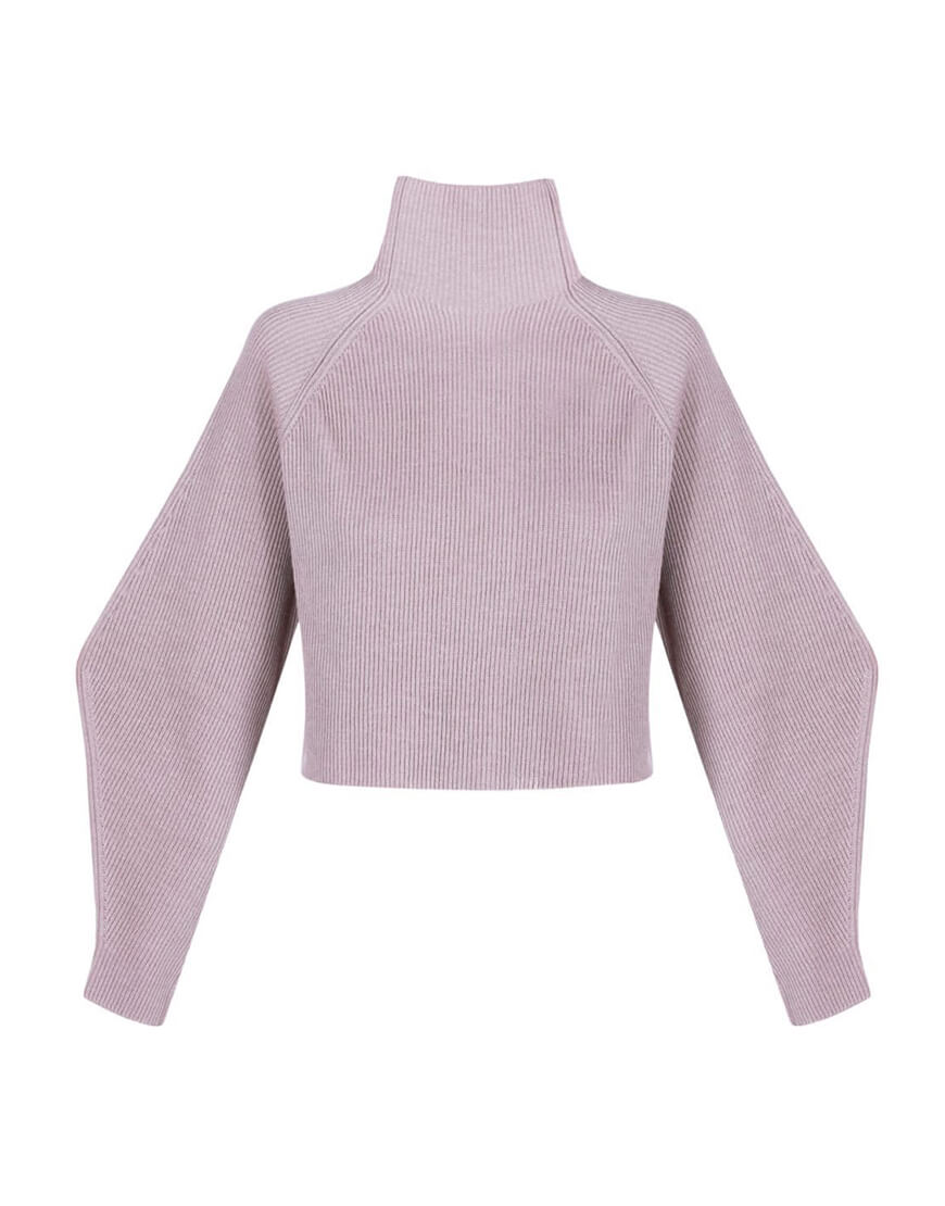 Кроп-светр із мериносової вовни MISS_PU-012-beige, фото 1 Кроп-светр із мериносової вовни MISS_PU-012-beige, фото 1 - в интернет магазине KAPSULA