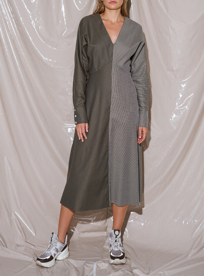 Хлопковое платье миди NVL_Fw19_3, фото 1 - в интернет магазине KAPSULA