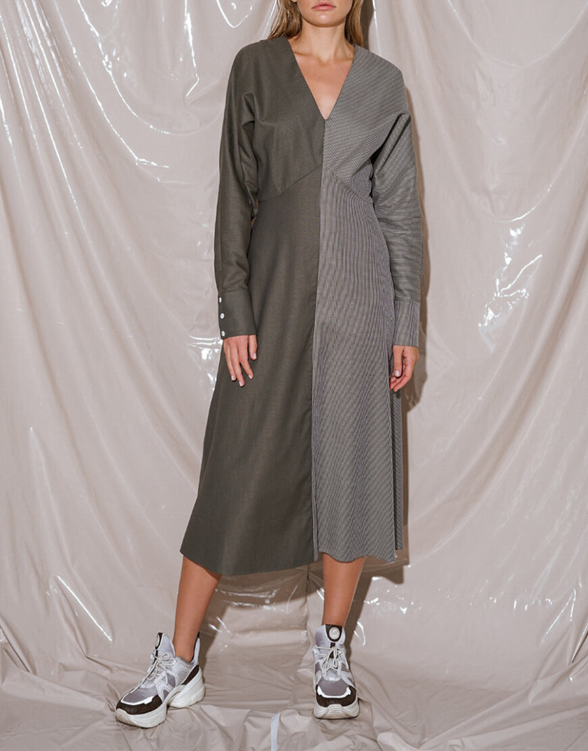 Хлопковое платье миди NVL_Fw19_3, фото 1 - в интернет магазине KAPSULA