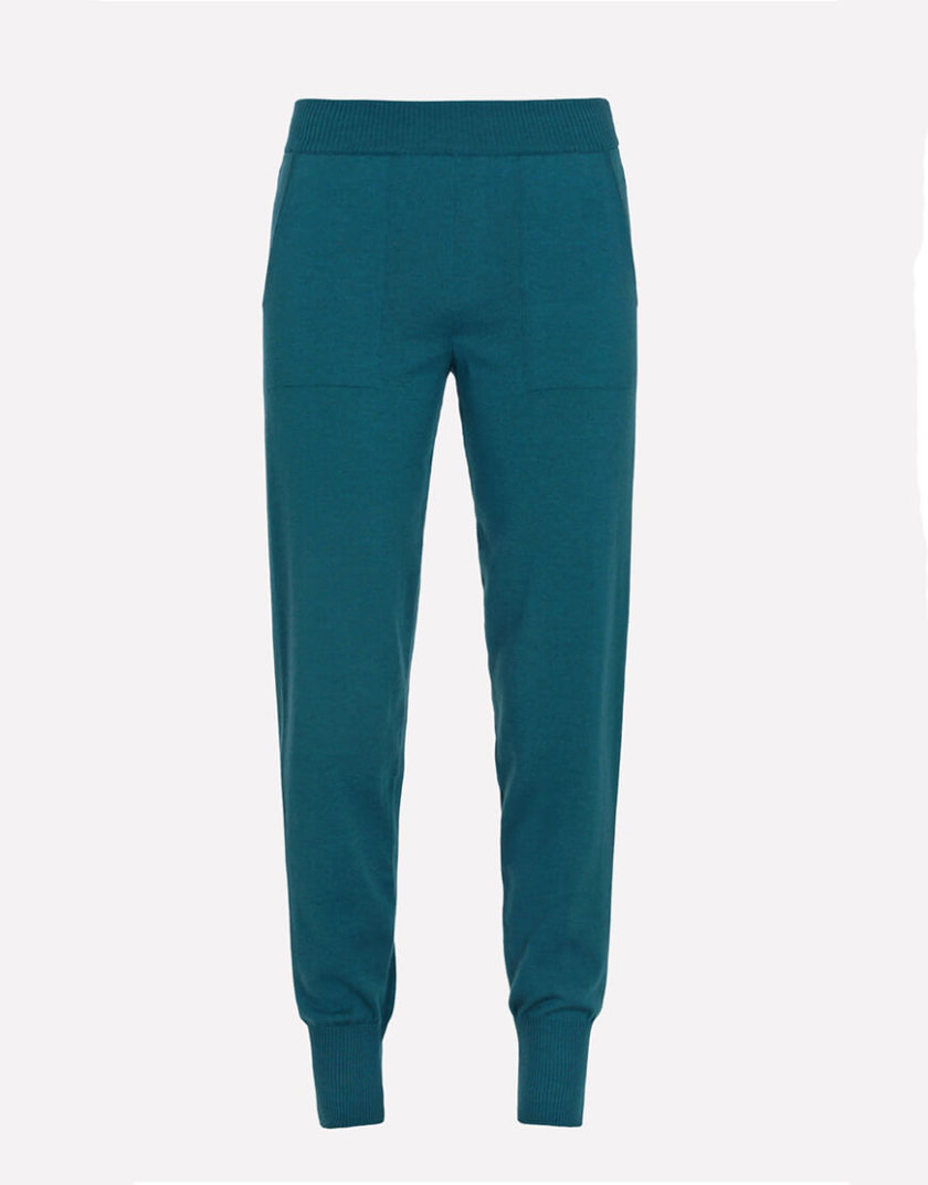 Мериносовые брюки-джогеры JND_19-012109-turquoise, фото 1 - в интернет магазине KAPSULA