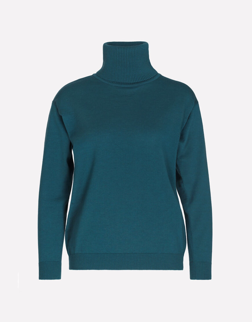 Мериносовый  свитер JND_16-010216-turquoise, фото 1 - в интернет магазине KAPSULA