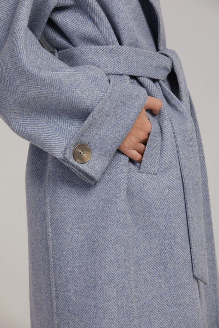 Двубортное пальто из шерсти SAYYA_FW945-1, фото 1 - в интернет магазине KAPSULA