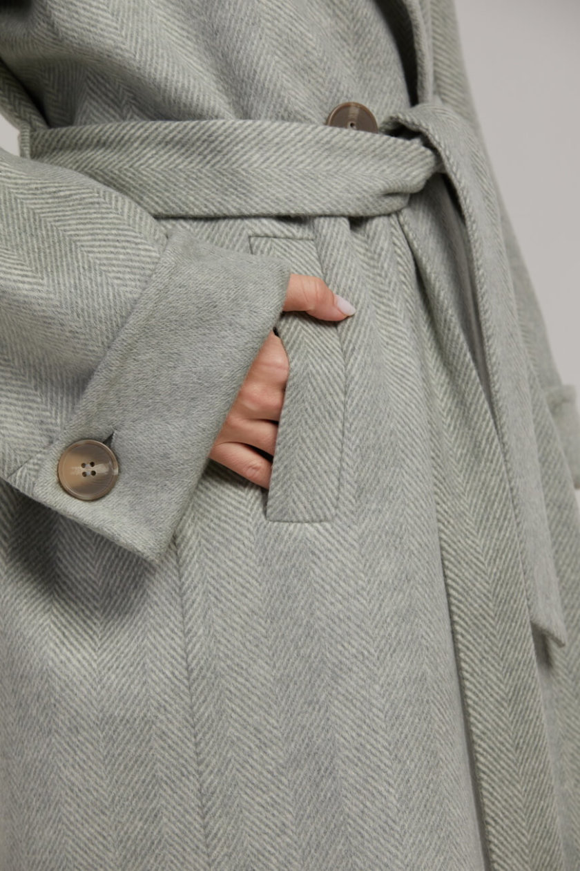 Двубортное пальто из шерсти SAYYA_FW945, фото 1 - в интернет магазине KAPSULA