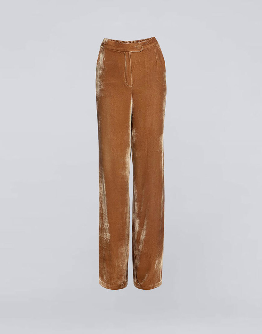 Бархатные брюки-клеш IRRO_IR_WC19_PB_005, фото 1 - в интернет магазине KAPSULA