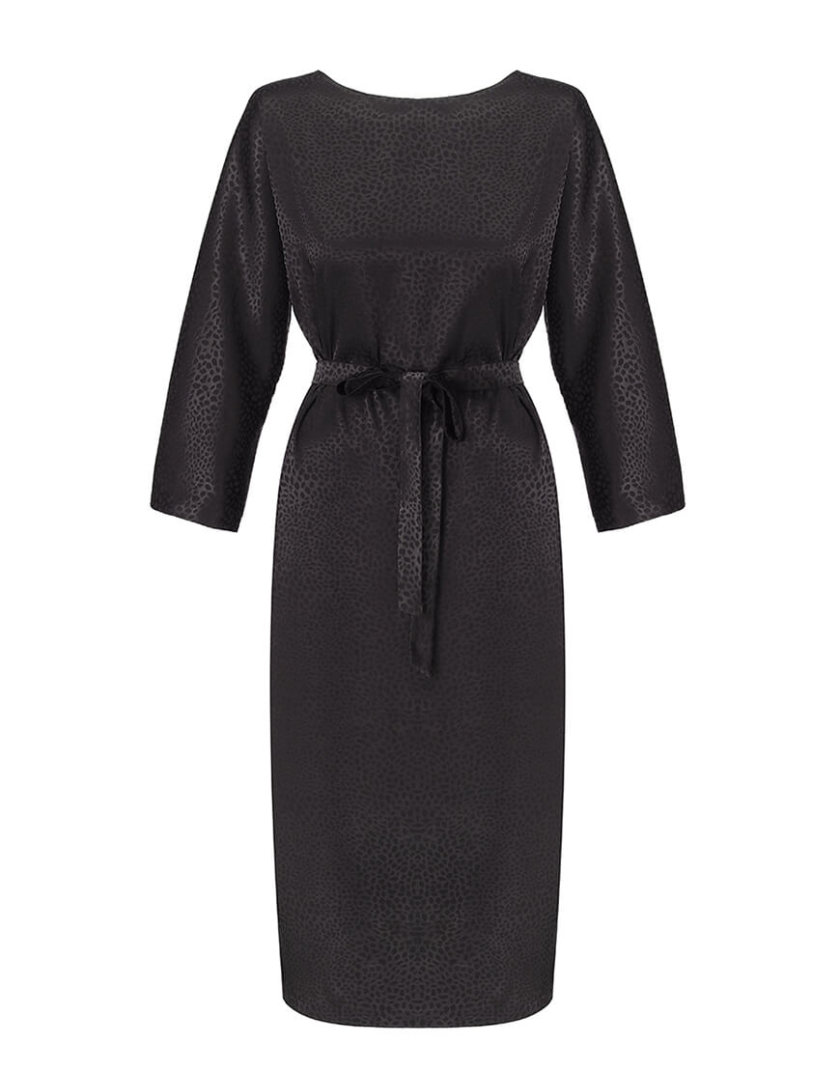 Платье с V-вырезом на  спине MISS_DR 030-black_outlet, фото 1 - в интернет магазине KAPSULA