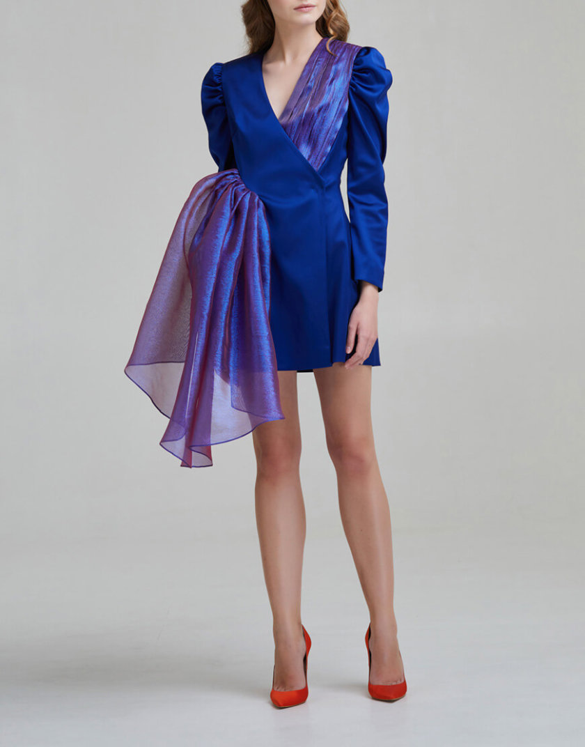 Атласное платье-жакет SAYYA _FW955, фото 1 - в интернет магазине KAPSULA
