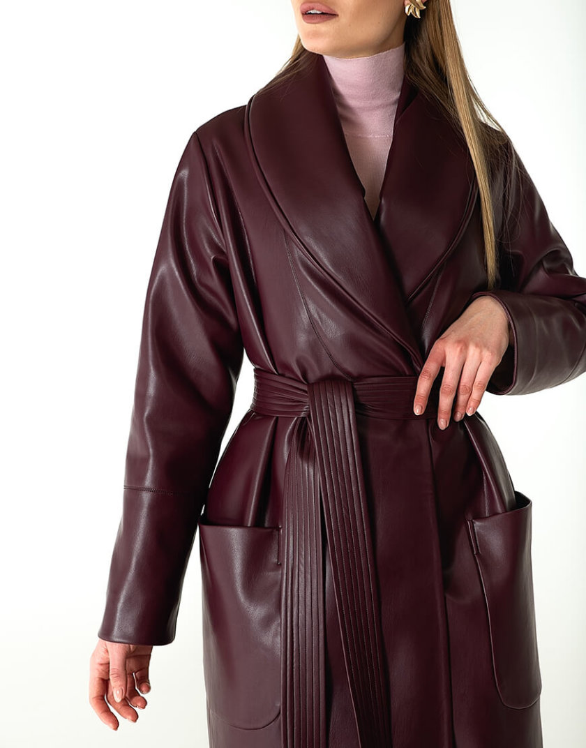 Утеплене пальто з еко-шкіри WNDR_Fw1920_elb_10, фото 1 - в интернет магазине KAPSULA