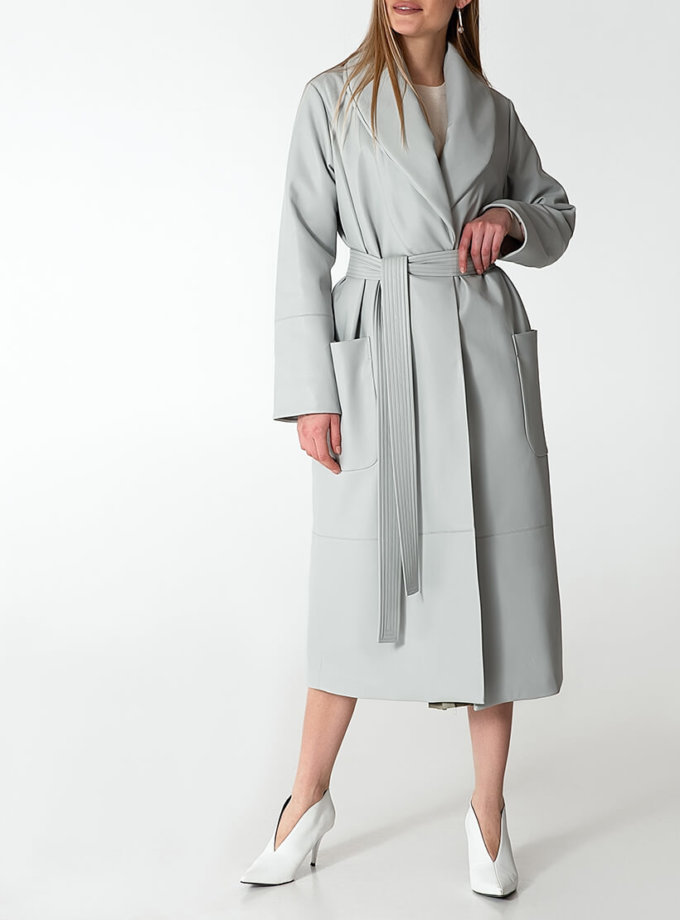 Утеплённое пальто из эко-кожи WNDR_Fw1920_elgr_10, фото 1 Утеплённое пальто из эко-кожи WNDR_Fw1920_elgr_10, фото 1 - в интернет магазине KAPSULA