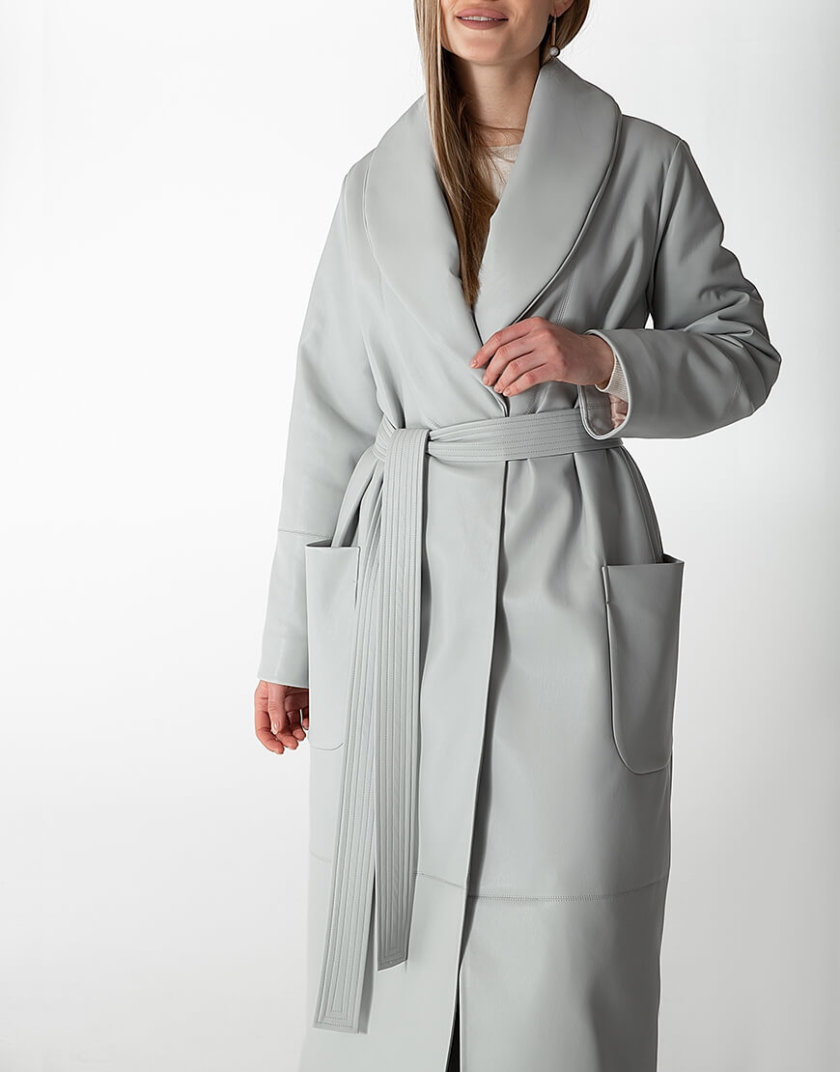 Утеплённое пальто из эко-кожи WNDR_Fw1920_elgr_10, фото 1 - в интернет магазине KAPSULA