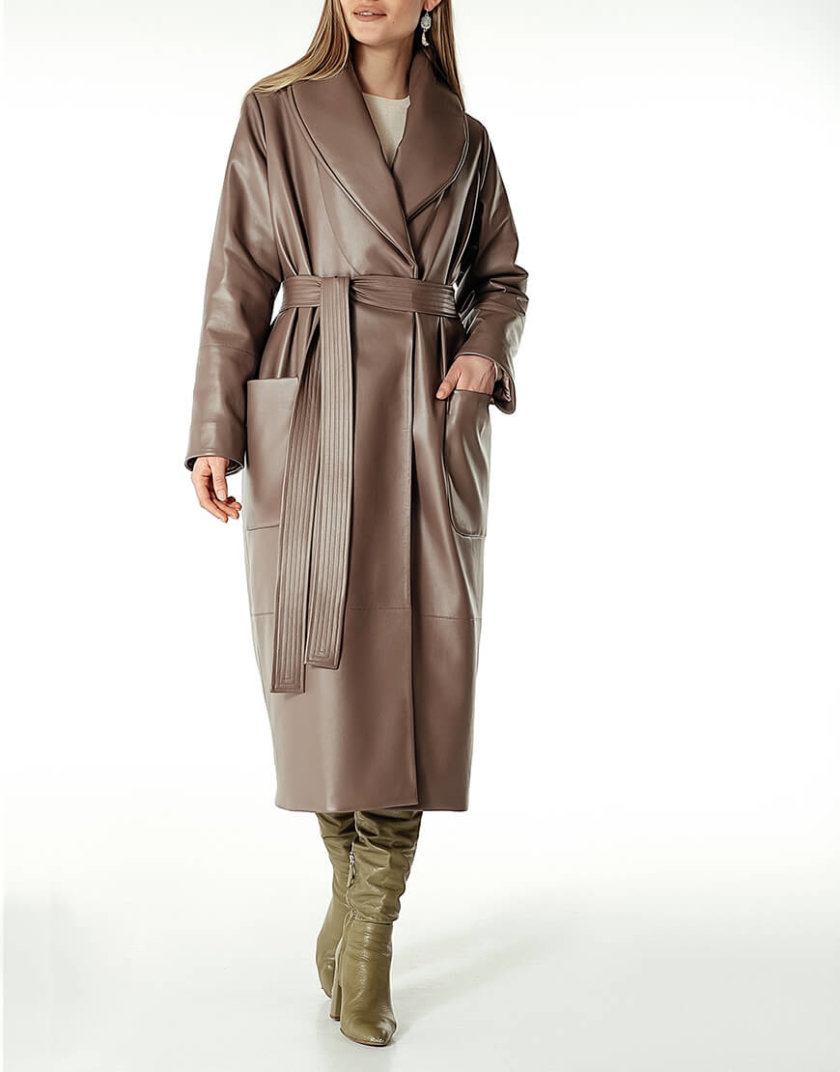 Утеплённое пальто из эко-кожи WNDR_Fw1920_elk_10, фото 1 - в интернет магазине KAPSULA