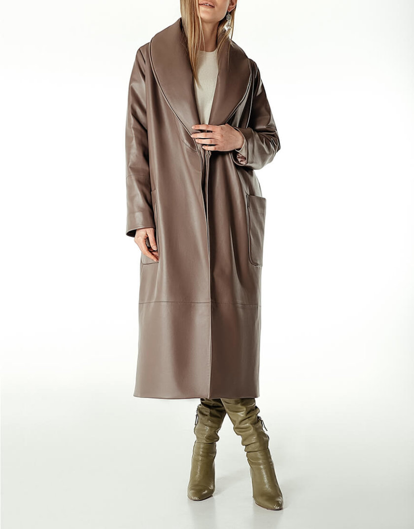 Утеплённое пальто из эко-кожи WNDR_Fw1920_elk_10, фото 1 - в интернет магазине KAPSULA