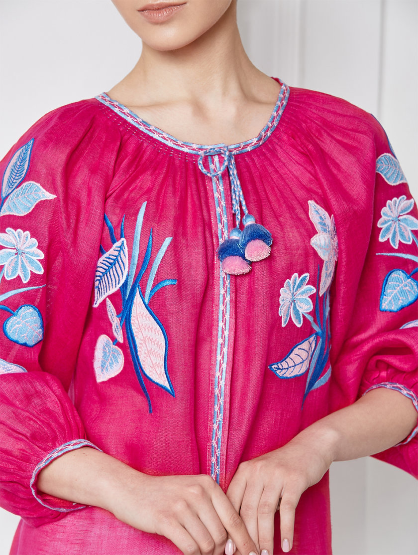 Блуза из льна Эдэм FOBERI_SS20031, фото 1 - в интернет магазине KAPSULA