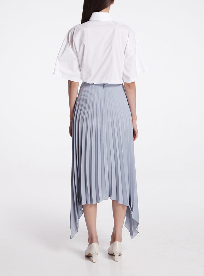 Асимметричная юбка плиссе SHKO_19062002, фото 1 - в интернет магазине KAPSULA