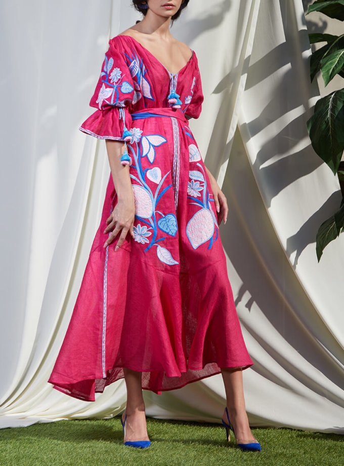 Платье Эдэм из льна круиз FOBERI_SS20023, фото 1 - в интернет магазине KAPSULA