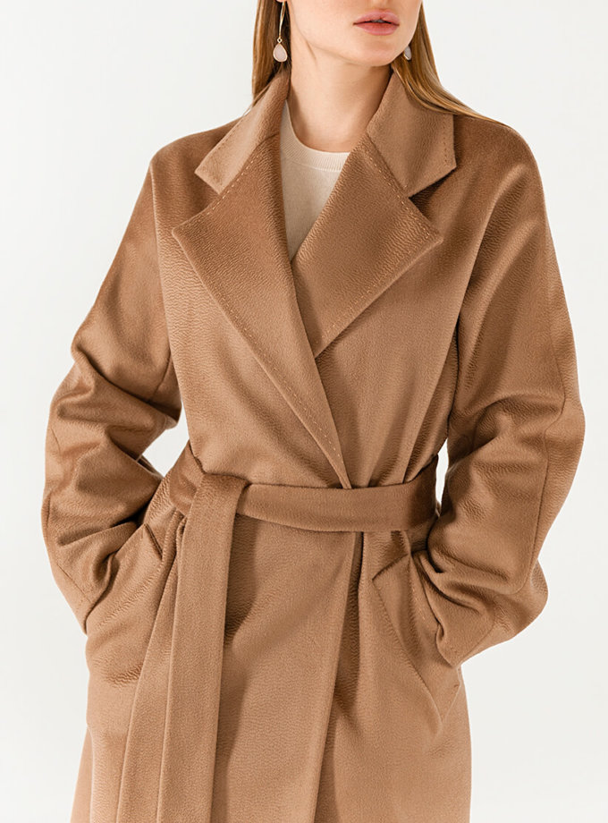 Пальто из кашемира с поясом WNDR_Fw1920_cshс_11_camel, фото 1 - в интернет магазине KAPSULA