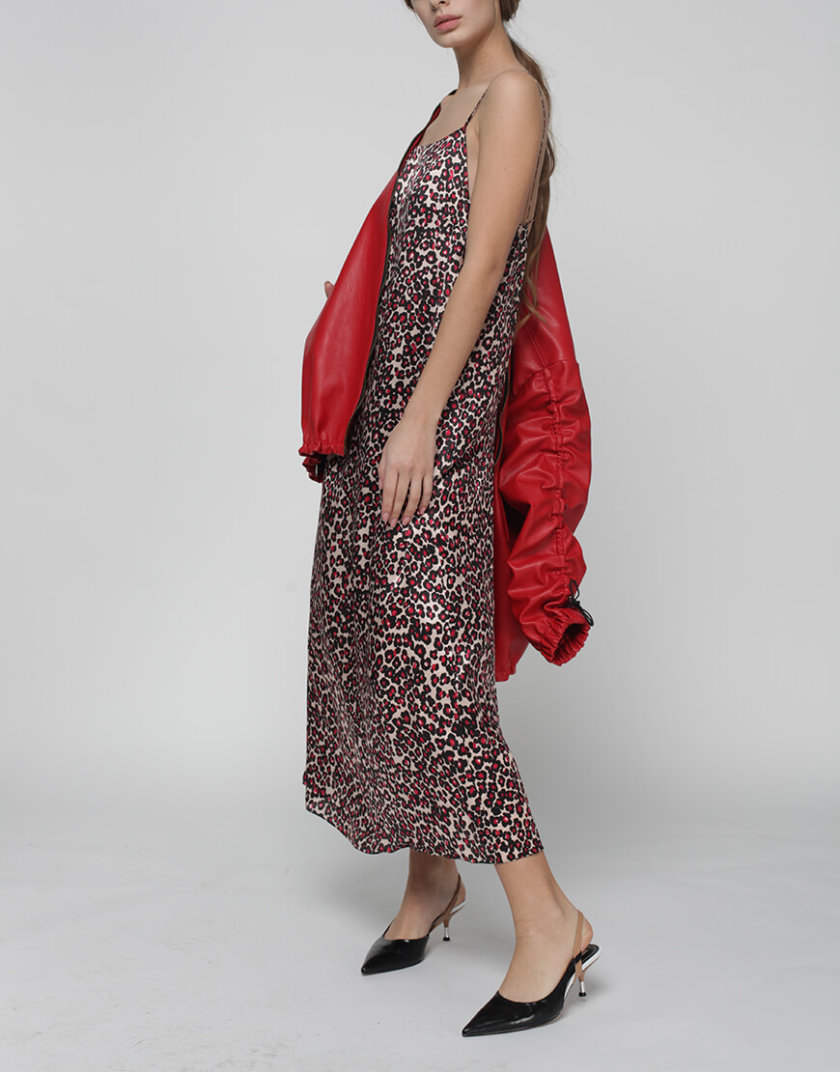 Шелковое платье Daisy с открытой спиной MISS_DR-016-leo, фото 1 - в интернет магазине KAPSULA