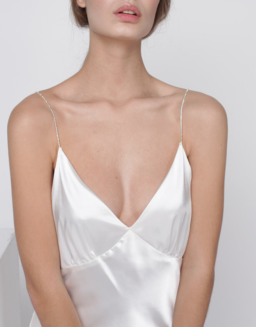 Платье комбинация Peony MISS_DR-017-white, фото 1 - в интернет магазине KAPSULA