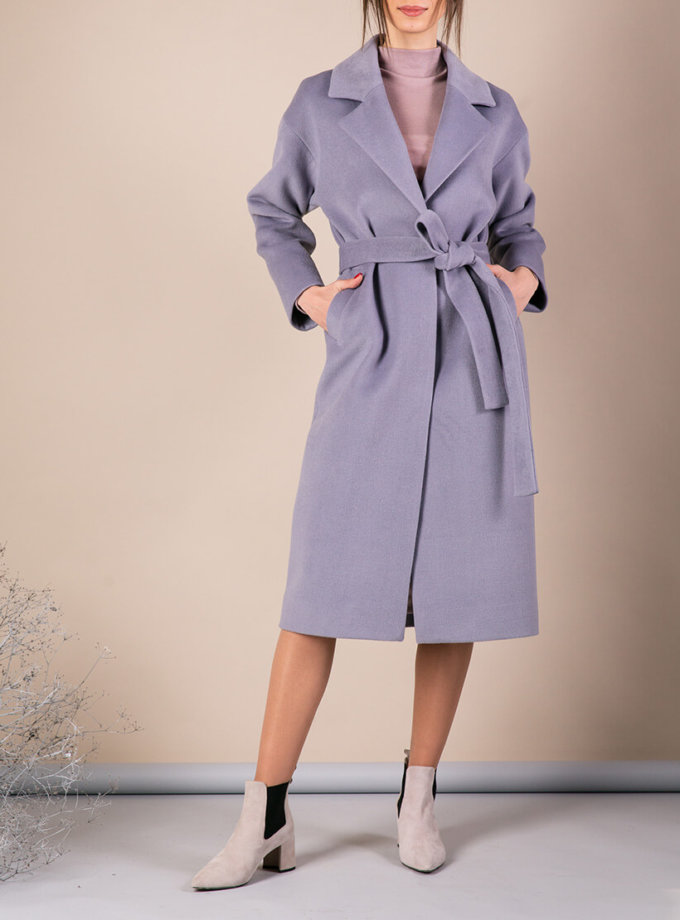Пальто из плотной шерсти MMT_093_gray_blue, фото 1 - в интернет магазине KAPSULA