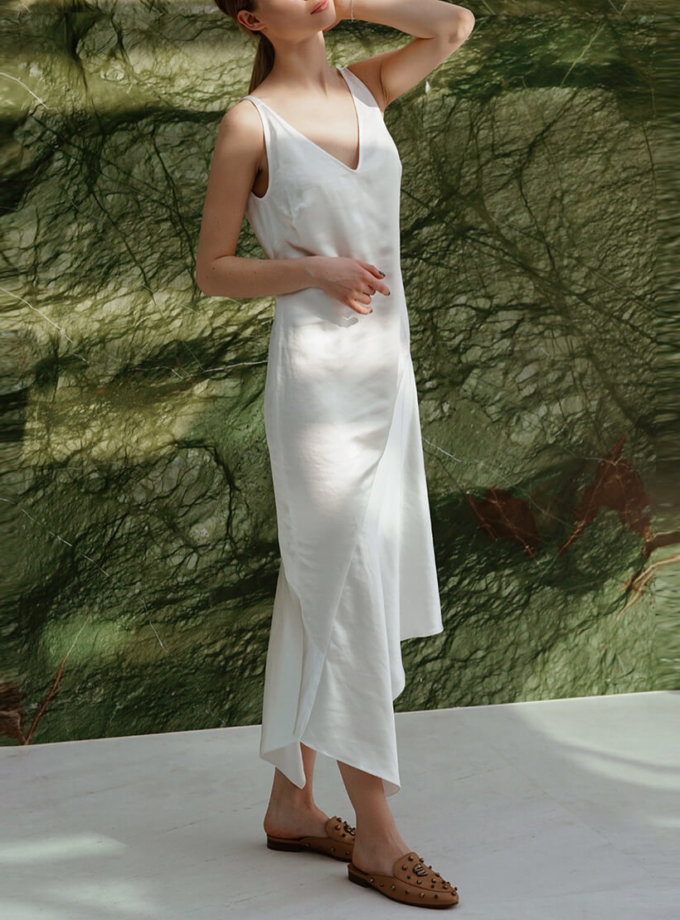 Асимметричное платье миди NVL_SS2020_2, фото 1 - в интернет магазине KAPSULA